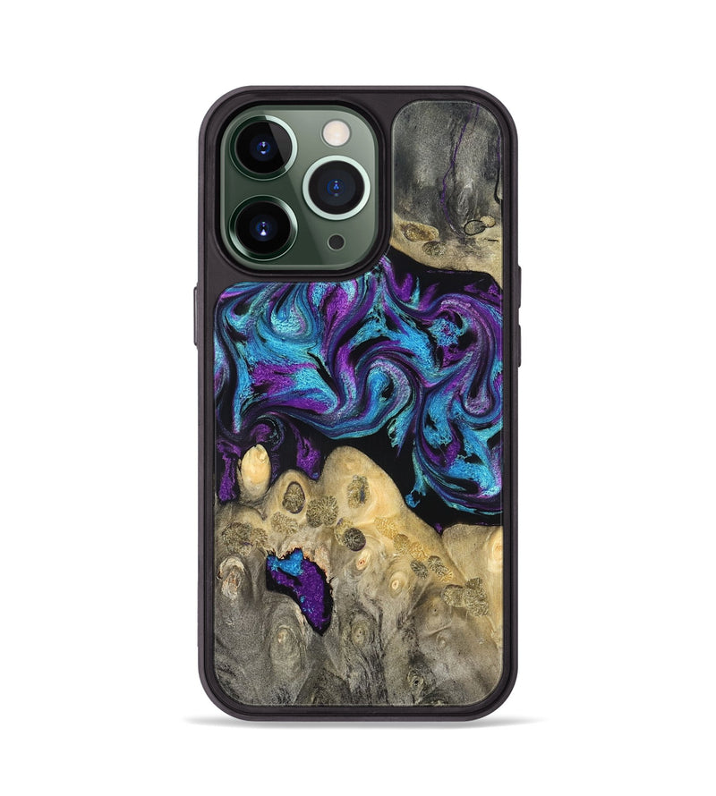 iPhone 13 Pro Wood Phone Case - Jesiah (Purple, 824945)