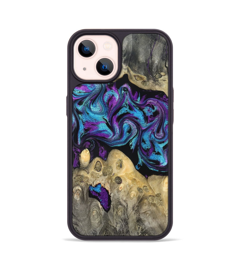 iPhone 14 Wood Phone Case - Jesiah (Purple, 824945)