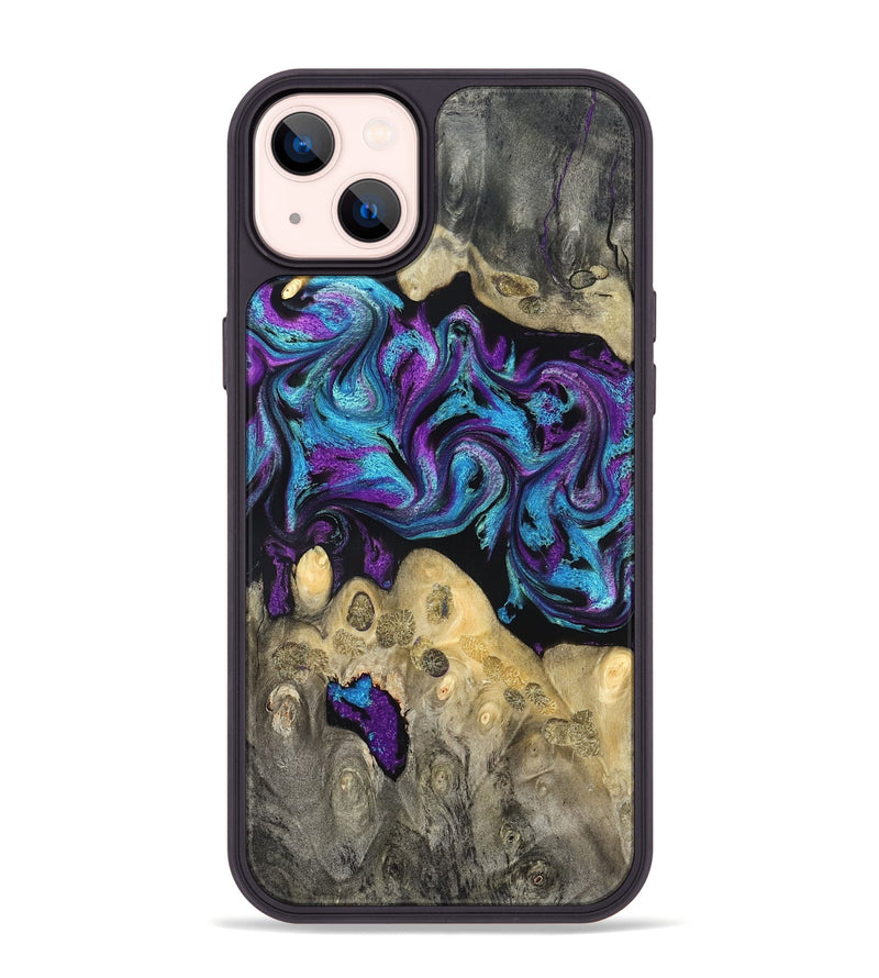 iPhone 14 Plus Wood Phone Case - Jesiah (Purple, 824945)