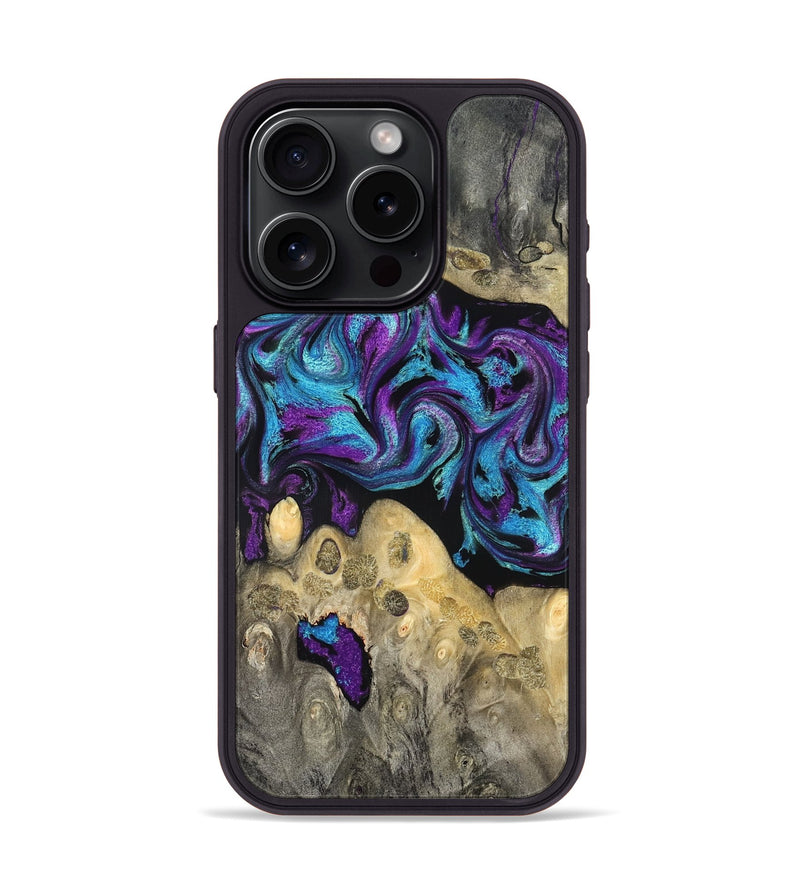 iPhone 15 Pro Wood Phone Case - Jesiah (Purple, 824945)
