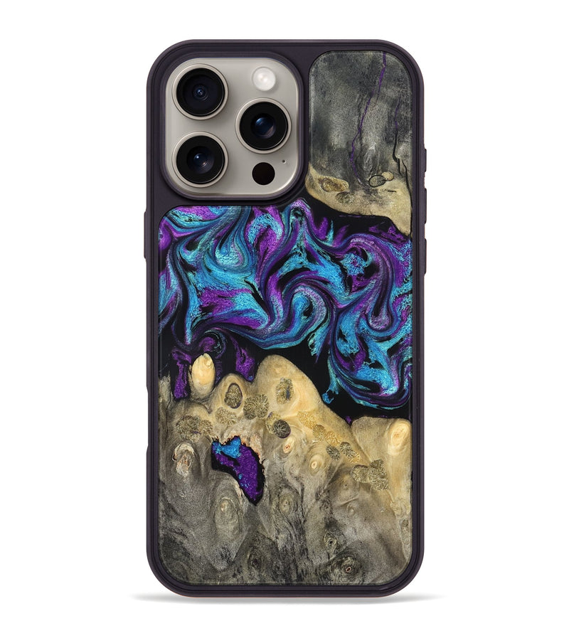 iPhone 16 Pro Max Wood Phone Case - Jesiah (Purple, 824945)