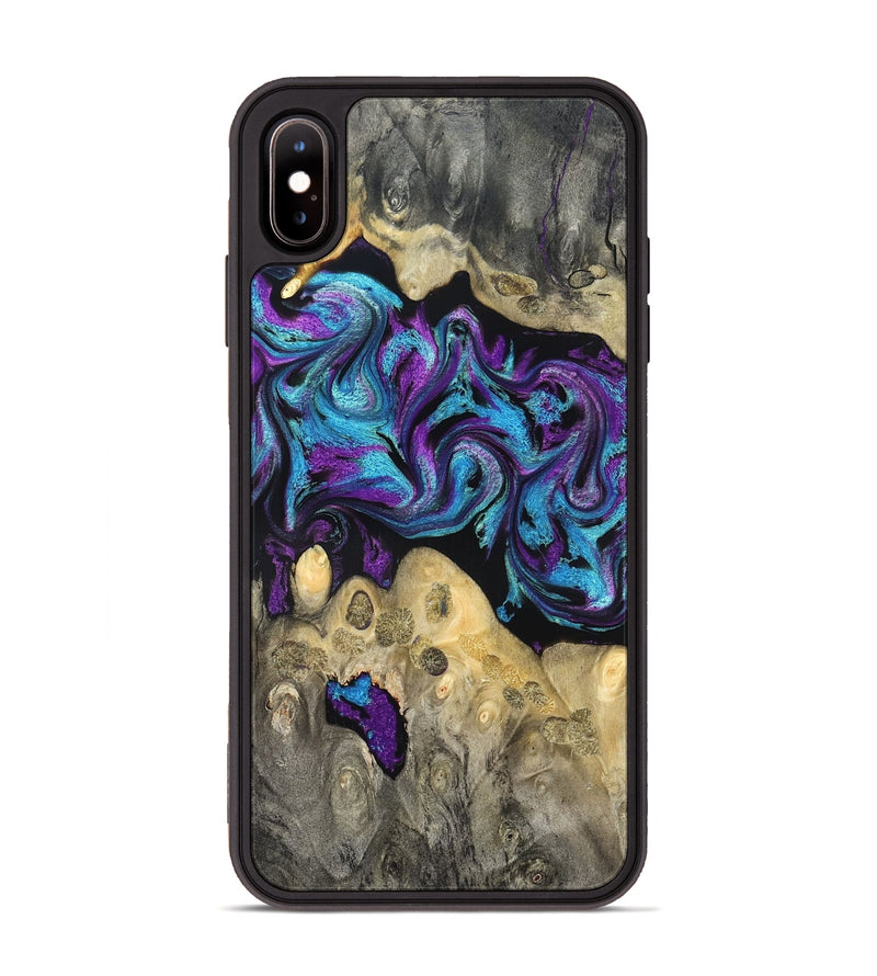 iPhone Xs Max Wood Phone Case - Jesiah (Purple, 824945)