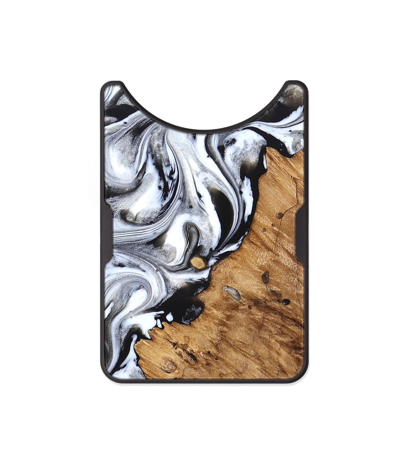 Alloy Wood Wallet - Robbie (Black & White, 824947)
