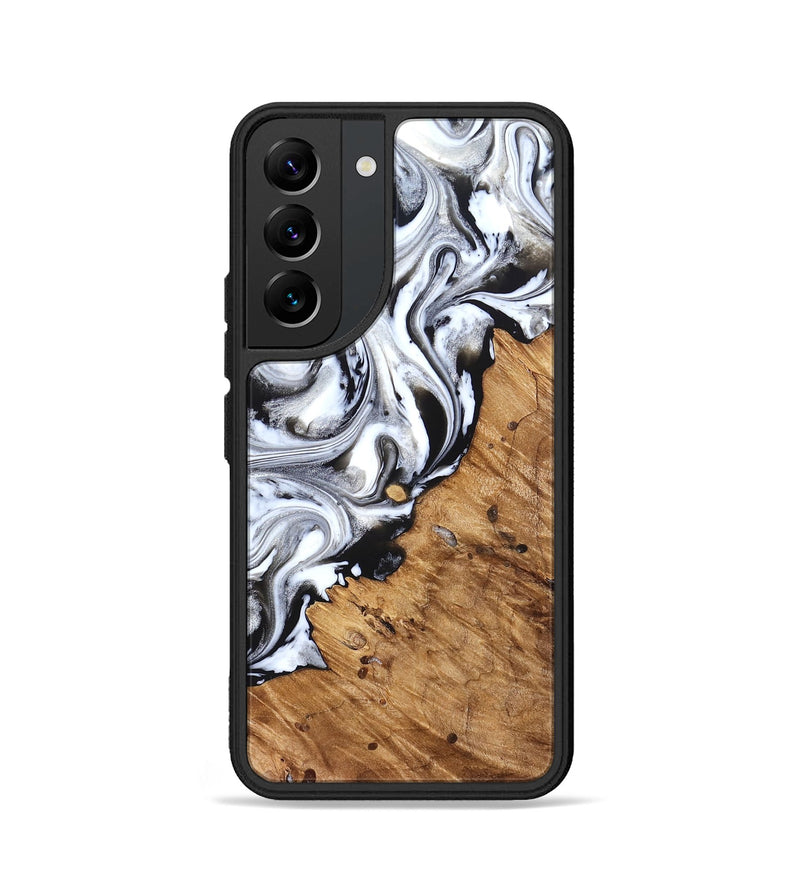 Galaxy S22 Wood Phone Case - Robbie (Black & White, 824947)