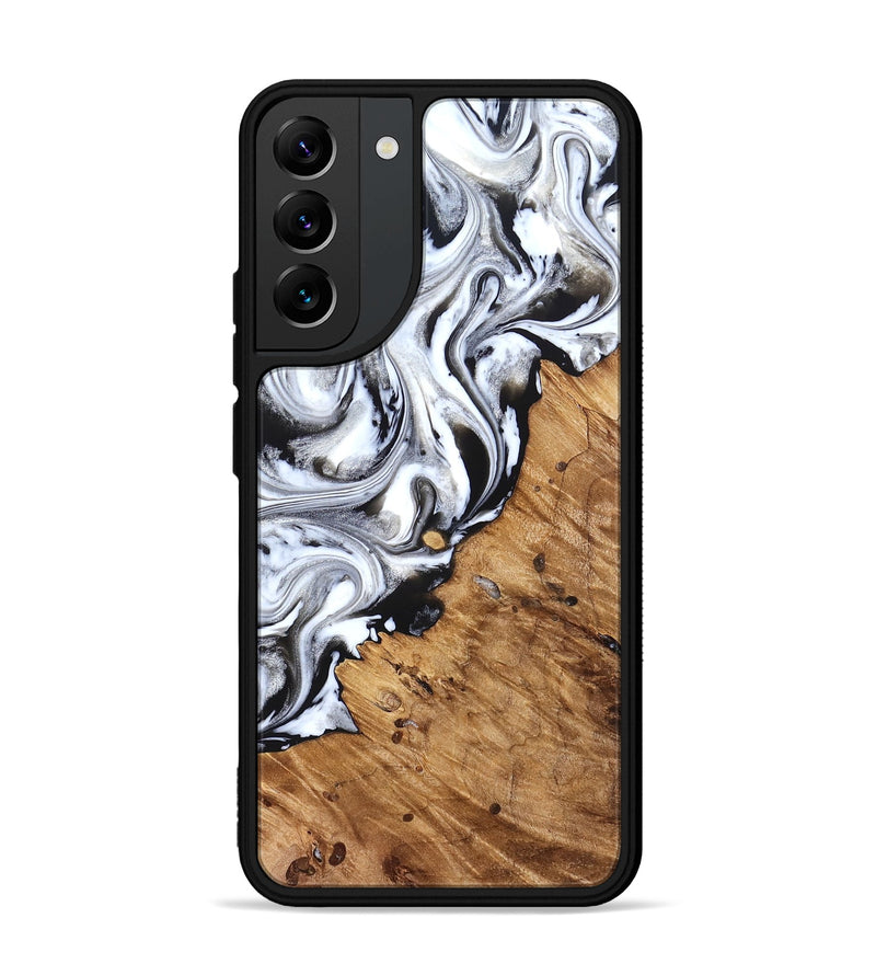 Galaxy S22 Plus Wood Phone Case - Robbie (Black & White, 824947)