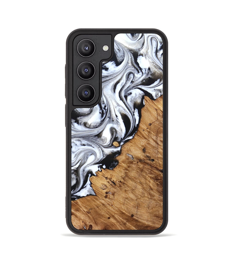 Galaxy S23 Wood Phone Case - Robbie (Black & White, 824947)