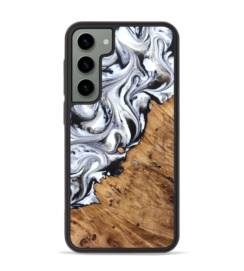 Galaxy S23 Plus Wood Phone Case - Robbie (Black & White, 824947)