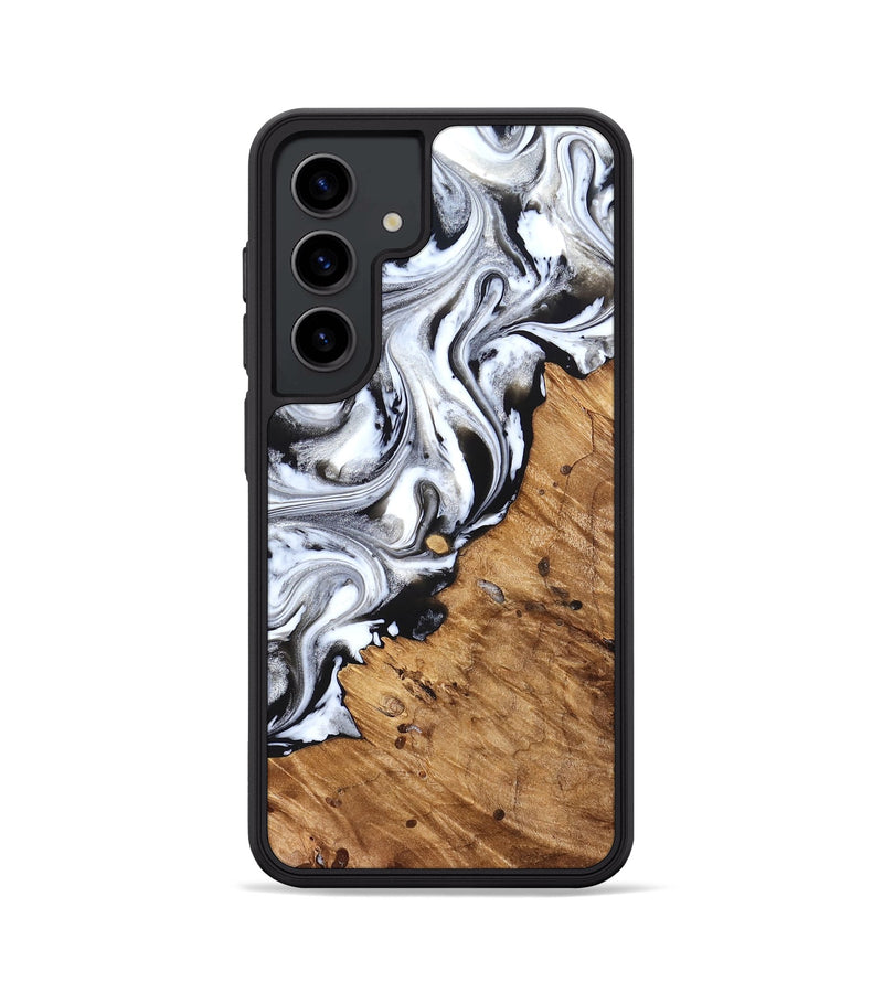 Galaxy S24 Wood Phone Case - Robbie (Black & White, 824947)