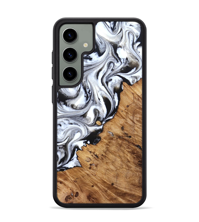 Galaxy S24 Plus Wood Phone Case - Robbie (Black & White, 824947)