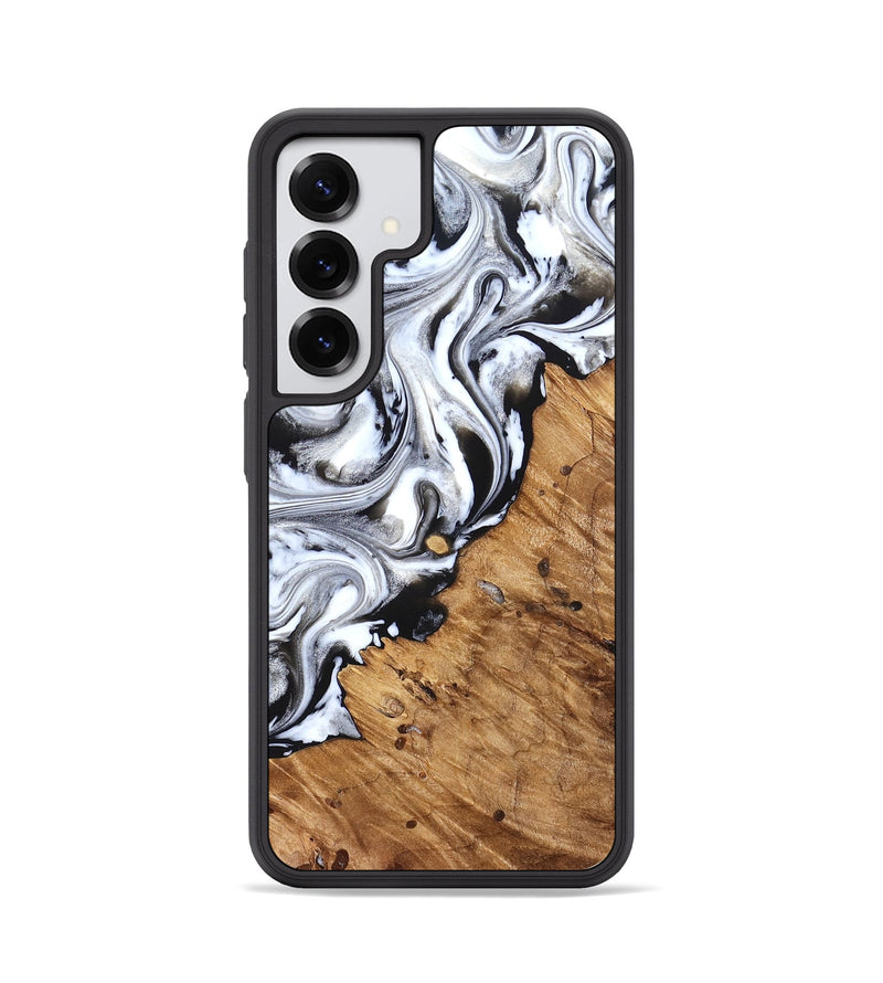 Galaxy S25 Wood Phone Case - Robbie (Black & White, 824947)