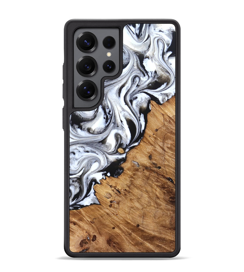 Galaxy S25 Ultra Wood Phone Case - Robbie (Black & White, 824947)