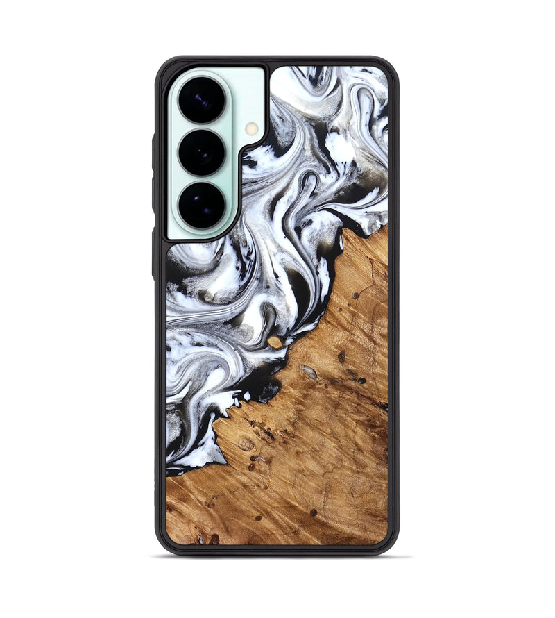 Galaxy S26 Plus Wood Phone Case - Robbie (Black & White, 824947)