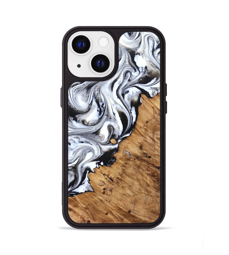 iPhone 13 Wood Phone Case - Robbie (Black & White, 824947)