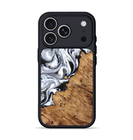 iPhone 17 Pro Wood Phone Case - Robbie (Black & White, 824947)