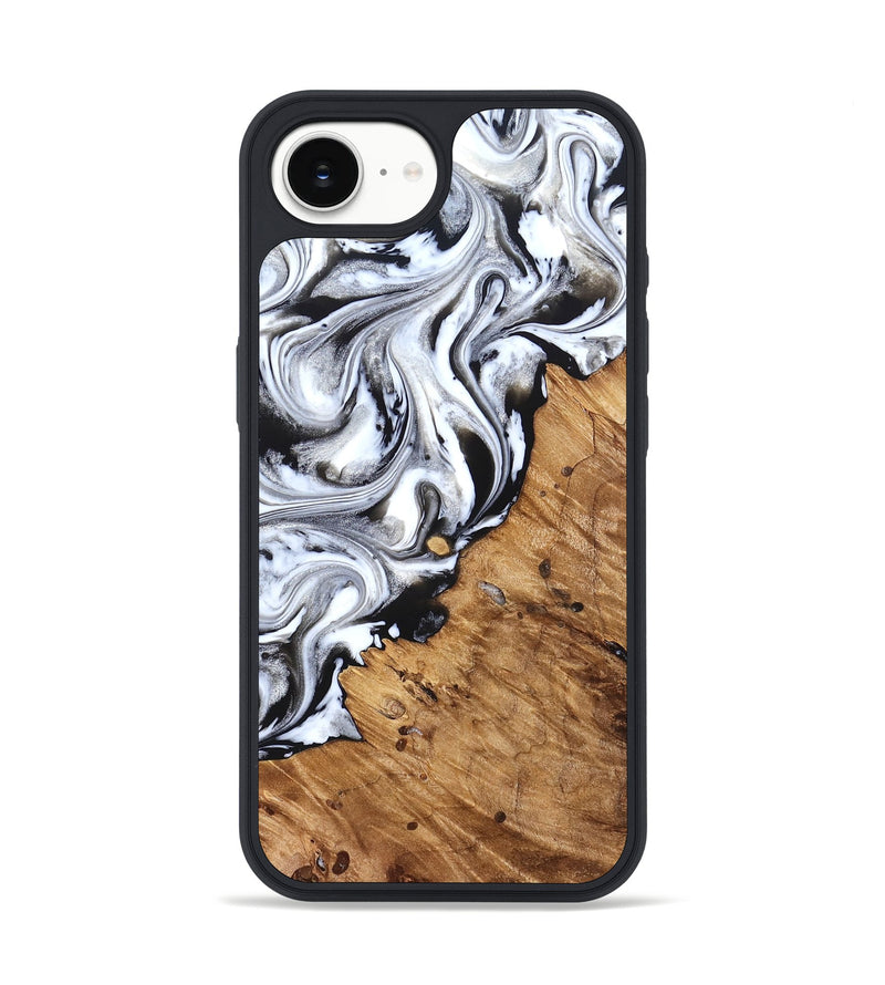 iPhone 17e Wood Phone Case - Robbie (Black & White, 824947)