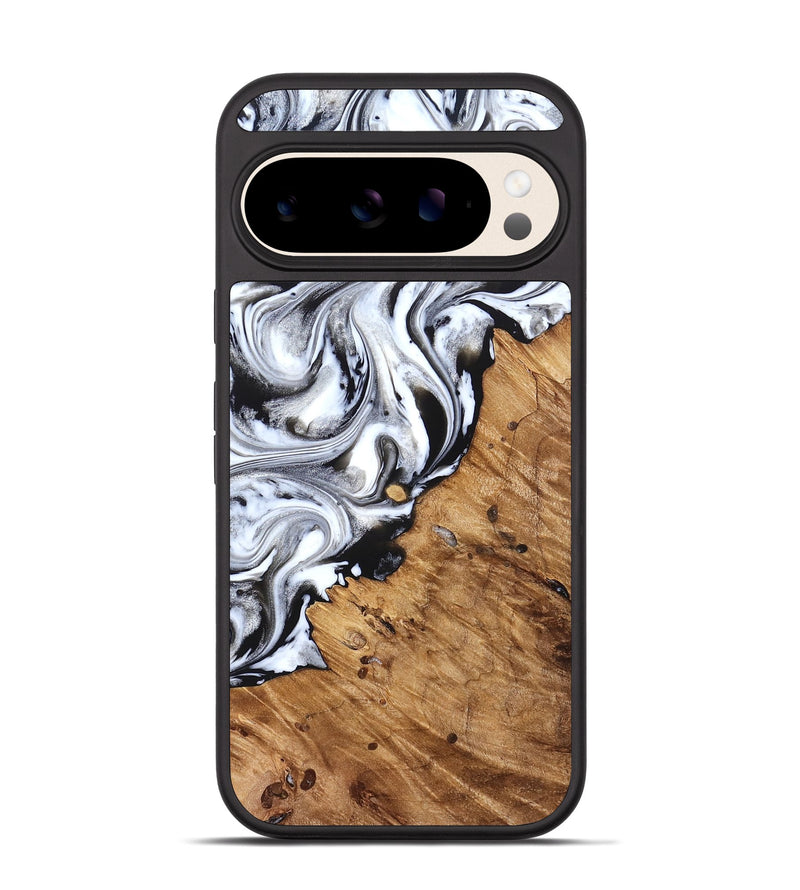 Pixel 10 Wood Phone Case - Robbie (Black & White, 824947)