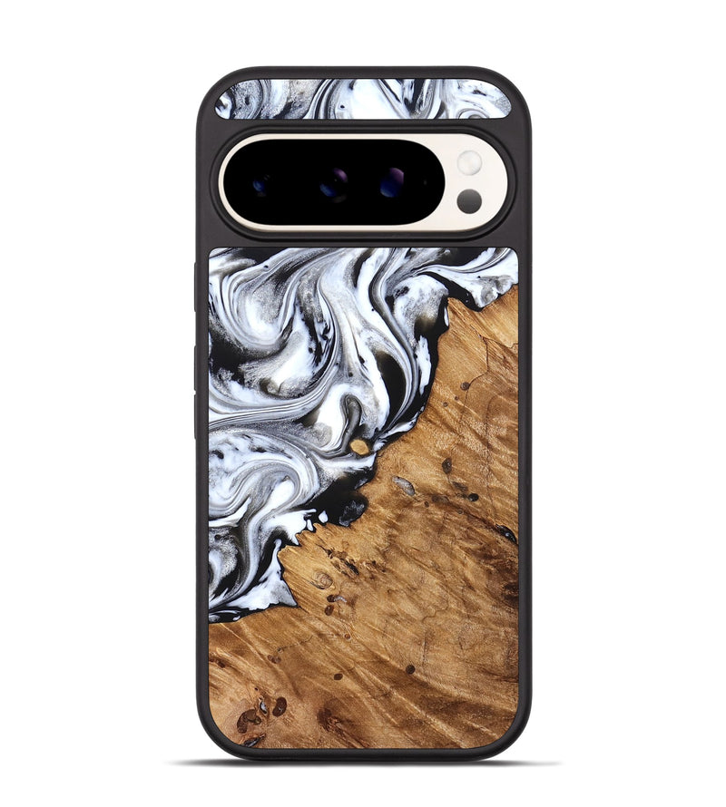 Pixel 9 Pro Wood Phone Case - Robbie (Black & White, 824947)