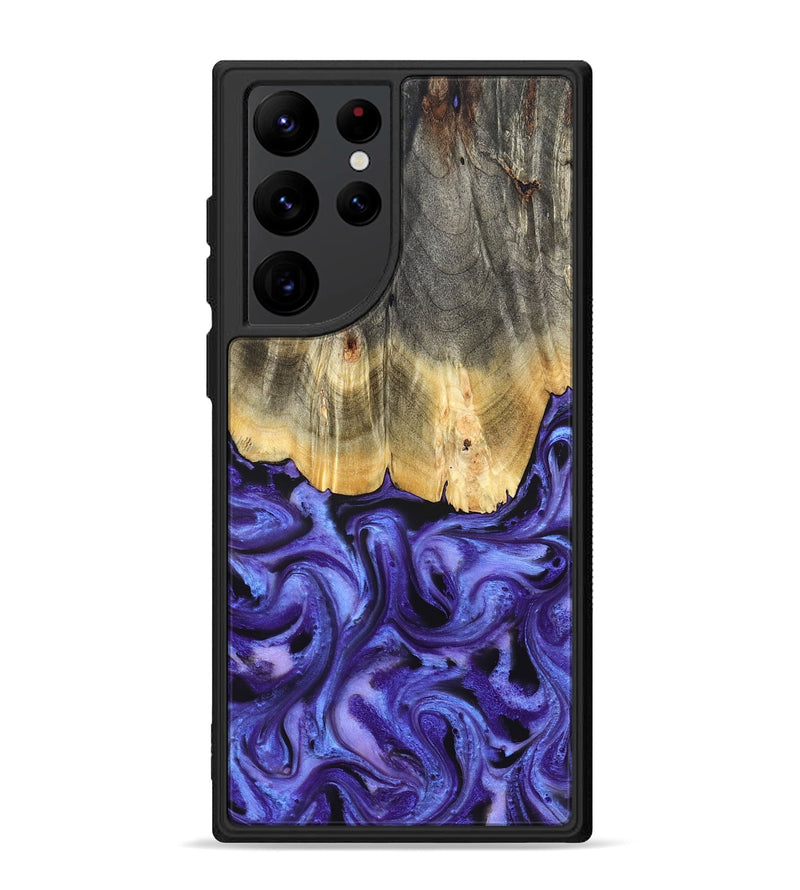 Galaxy S22 Ultra Wood Phone Case - Jettie (Purple, 824951)