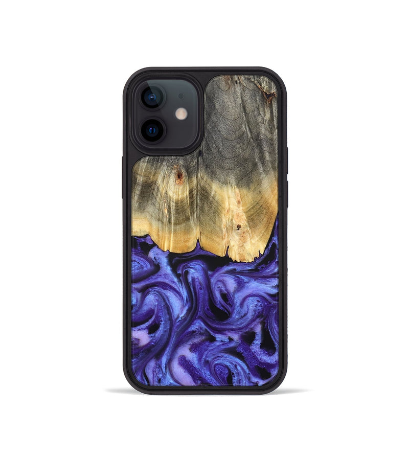 iPhone 12 mini Wood Phone Case - Jettie (Purple, 824951)