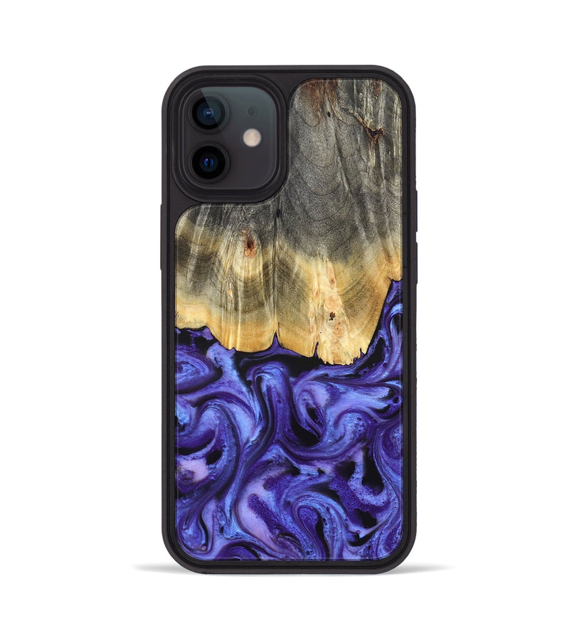 iPhone 12 Wood Phone Case - Jettie (Purple, 824951)