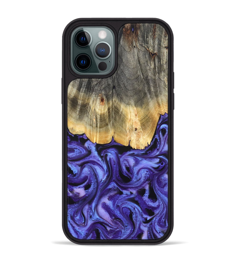 iPhone 12 Pro Max Wood Phone Case - Jettie (Purple, 824951)
