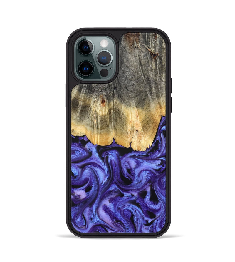 iPhone 12 Pro Wood Phone Case - Jettie (Purple, 824951)
