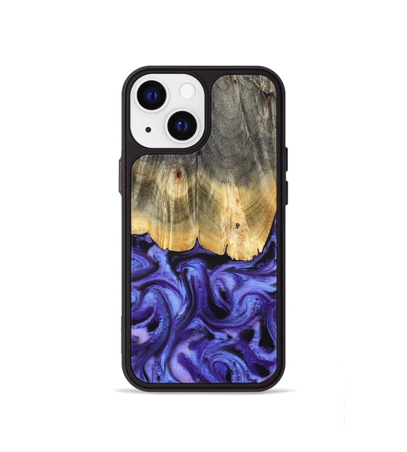iPhone 13 mini Wood Phone Case - Jettie (Purple, 824951)