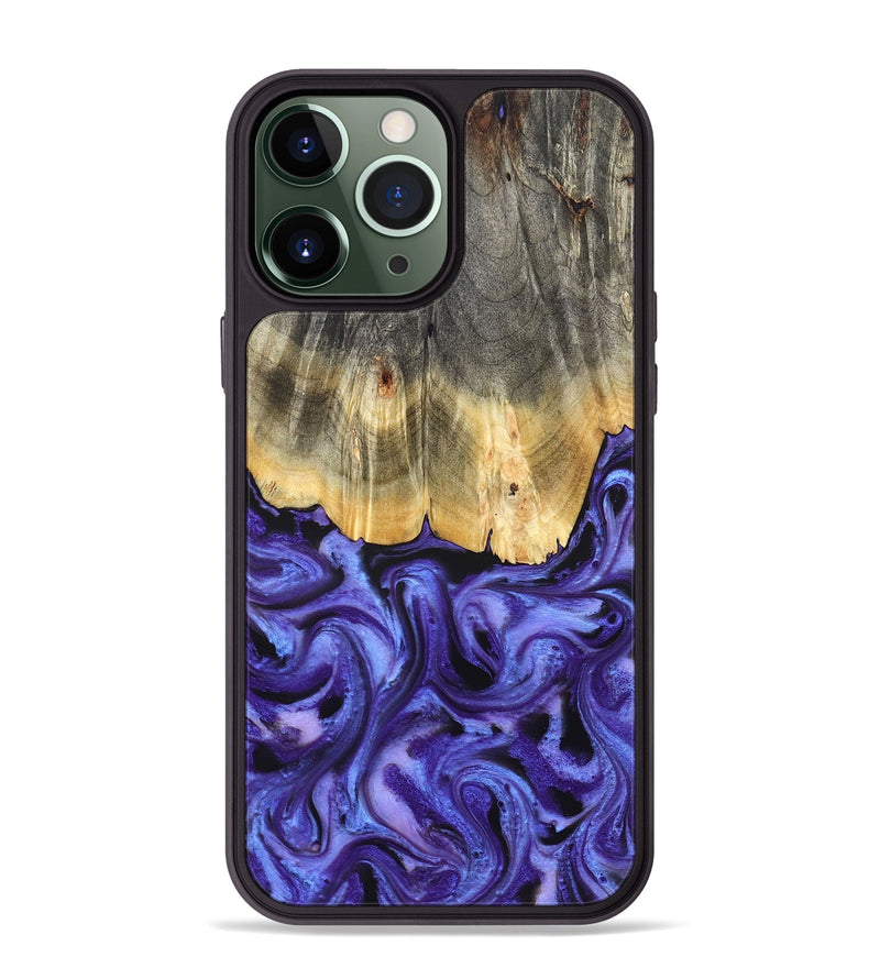 iPhone 13 Pro Max Wood Phone Case - Jettie (Purple, 824951)