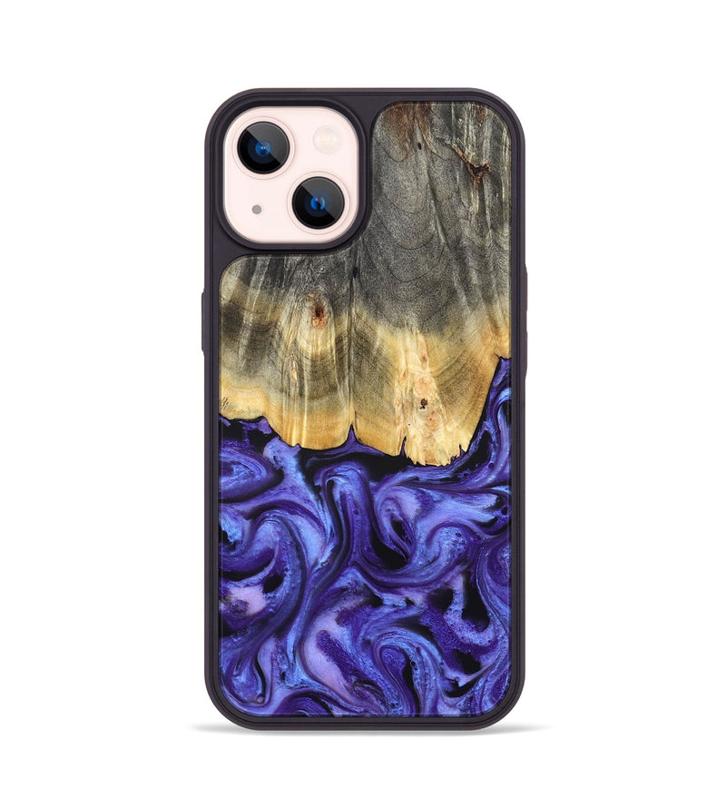 iPhone 14 Wood Phone Case - Jettie (Purple, 824951)