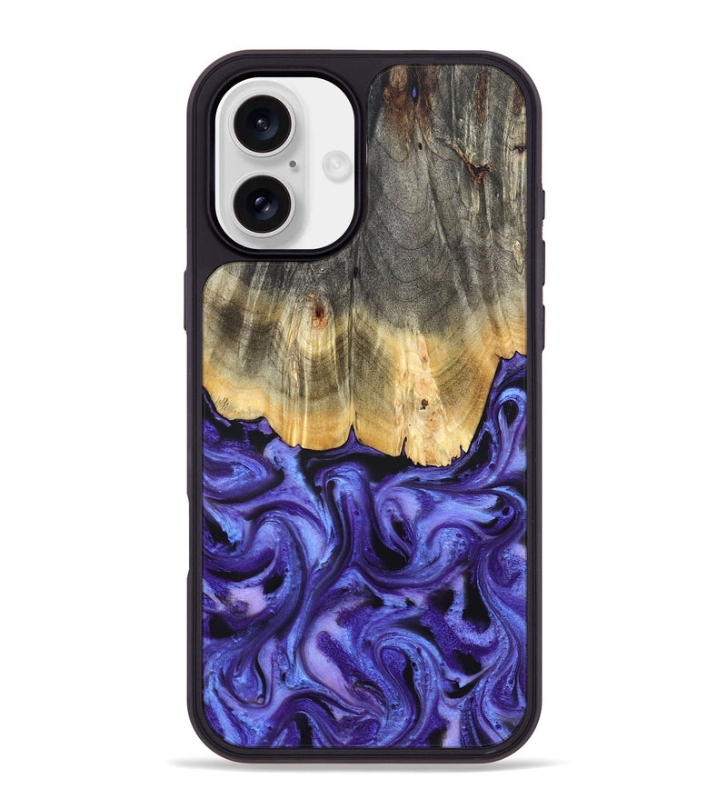 iPhone 16 Plus Wood Phone Case - Jettie (Purple, 824951)