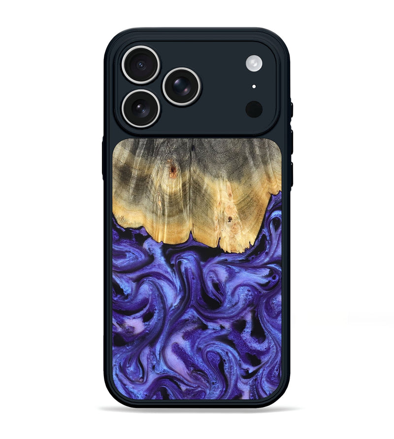 iPhone 17 Pro Max Wood Phone Case - Jettie (Purple, 824951)