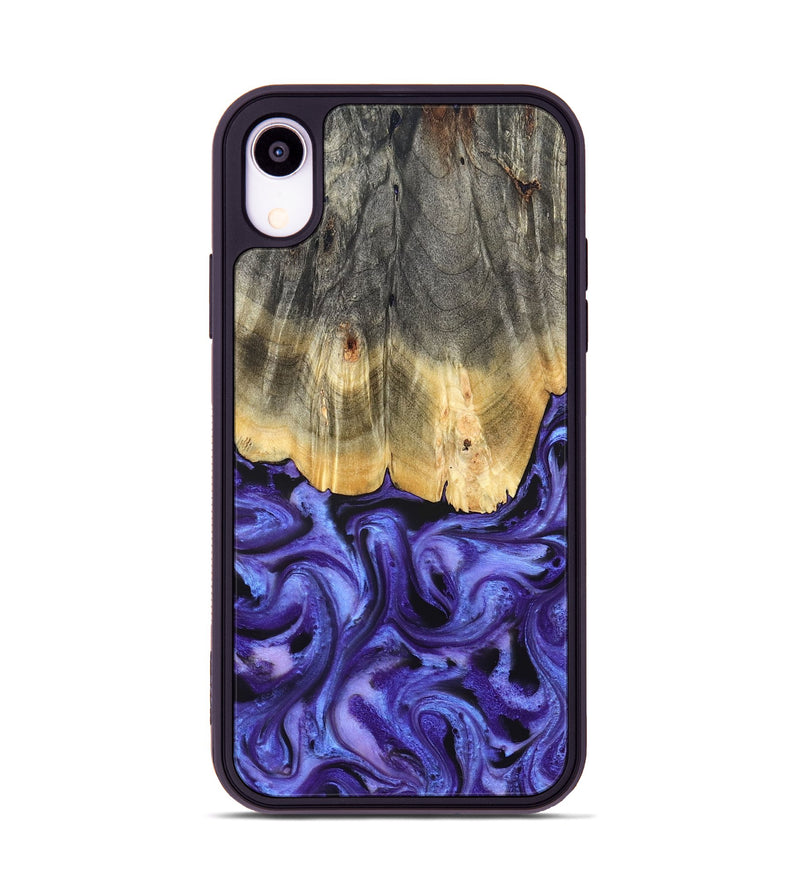 iPhone Xr Wood Phone Case - Jettie (Purple, 824951)