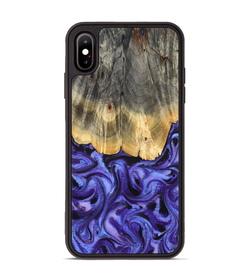 iPhone Xs Max Wood Phone Case - Jettie (Purple, 824951)