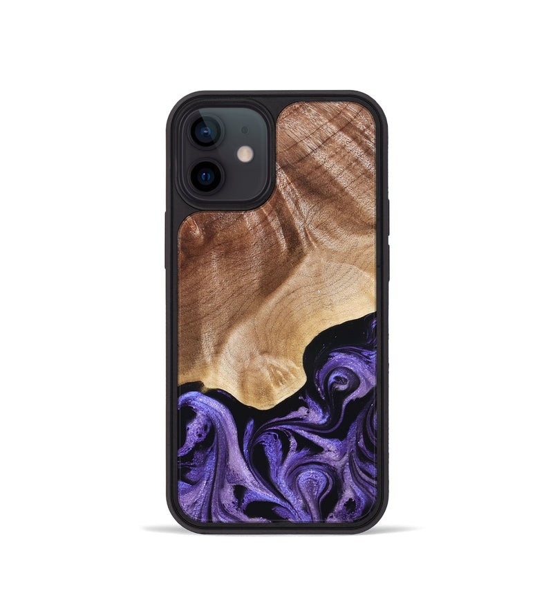 iPhone 12 mini Wood Phone Case - Elmore (Purple, 824952)
