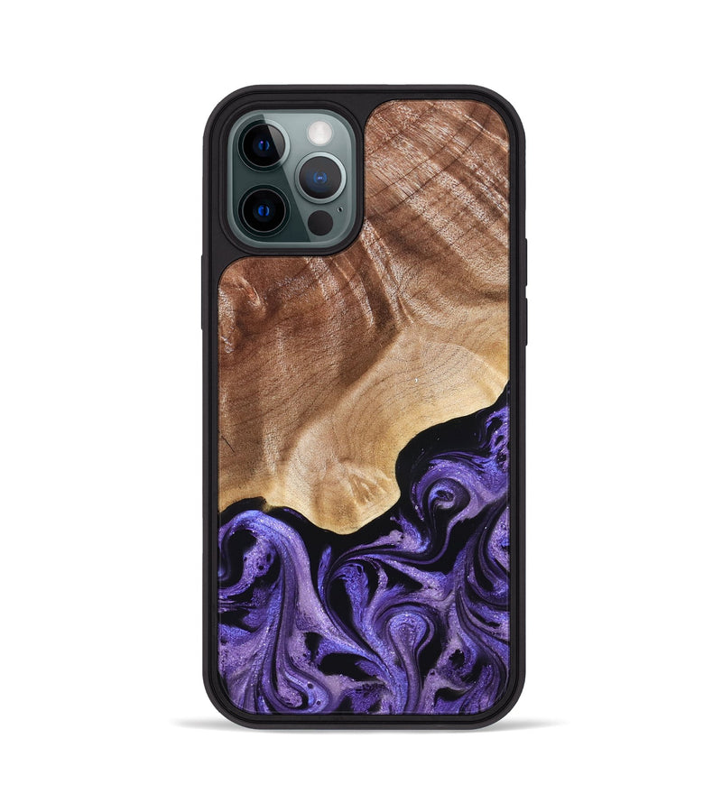 iPhone 12 Pro Wood Phone Case - Elmore (Purple, 824952)