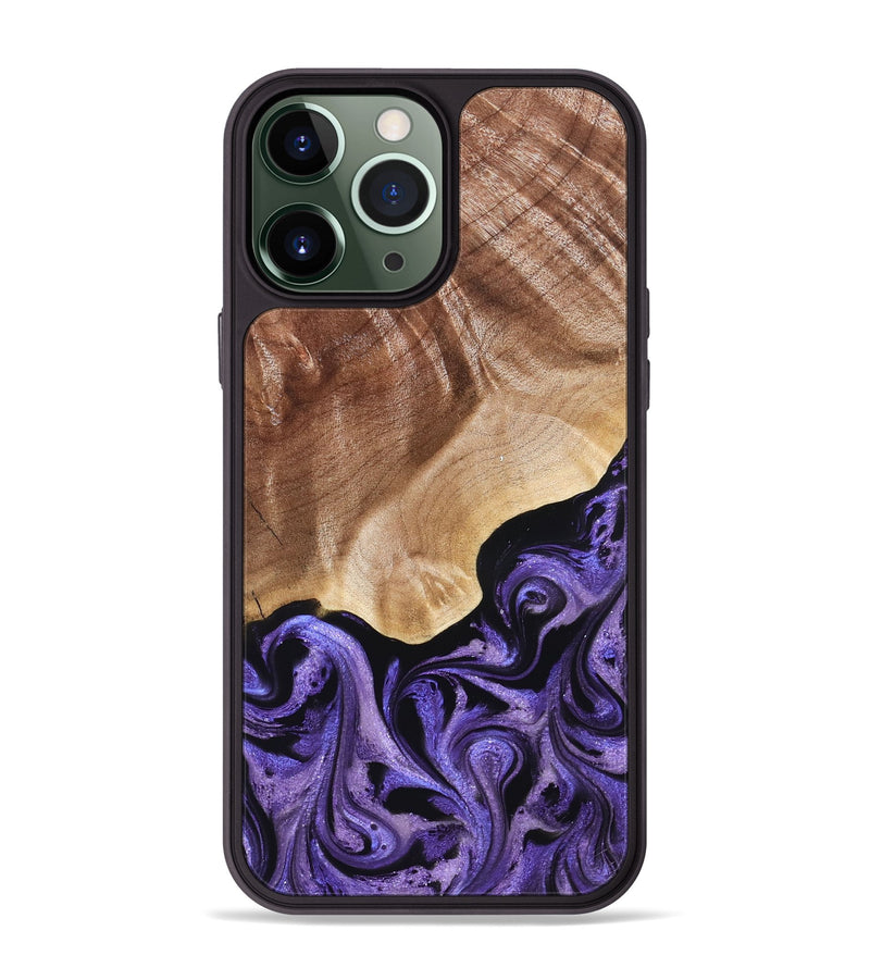 iPhone 13 Pro Max Wood Phone Case - Elmore (Purple, 824952)