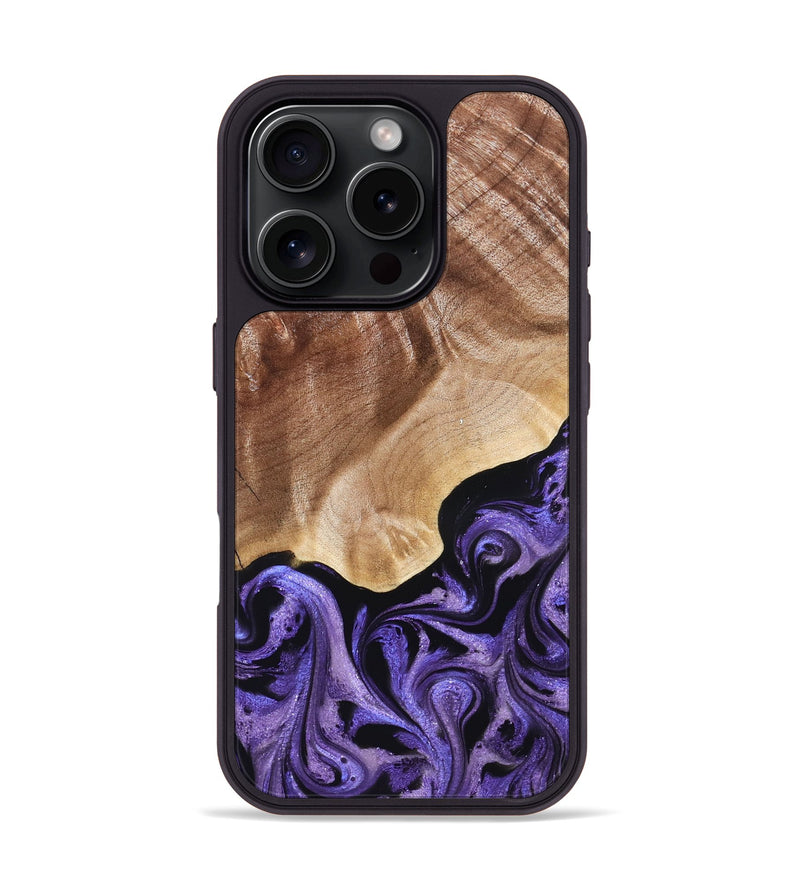 iPhone 16 Pro Wood Phone Case - Elmore (Purple, 824952)
