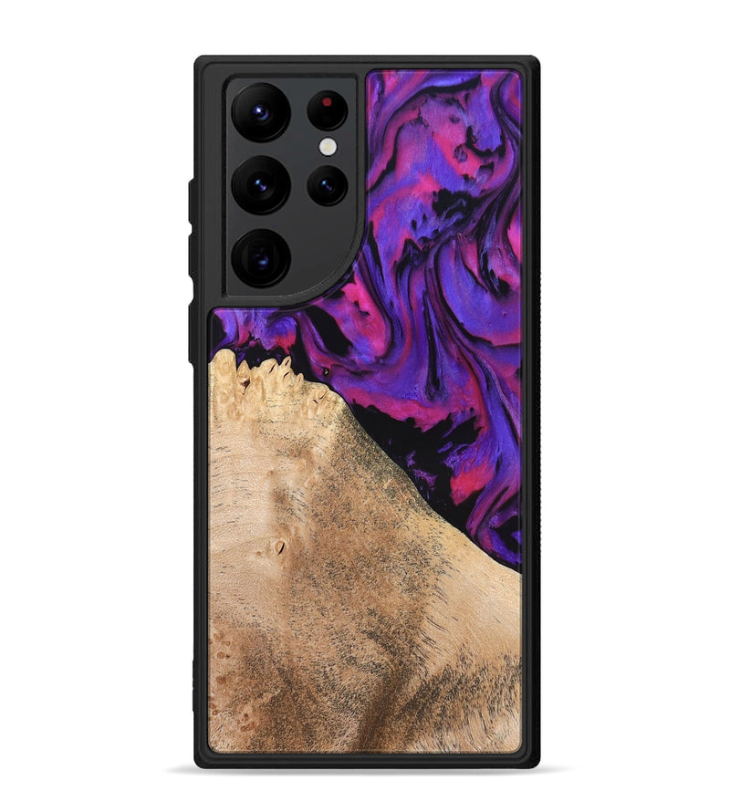 Galaxy S22 Ultra Wood Phone Case - Zola (Purple, 824953)