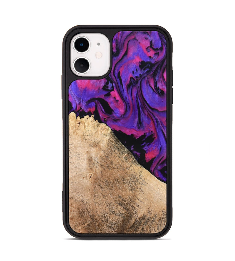iPhone 11 Wood Phone Case - Zola (Purple, 824953)