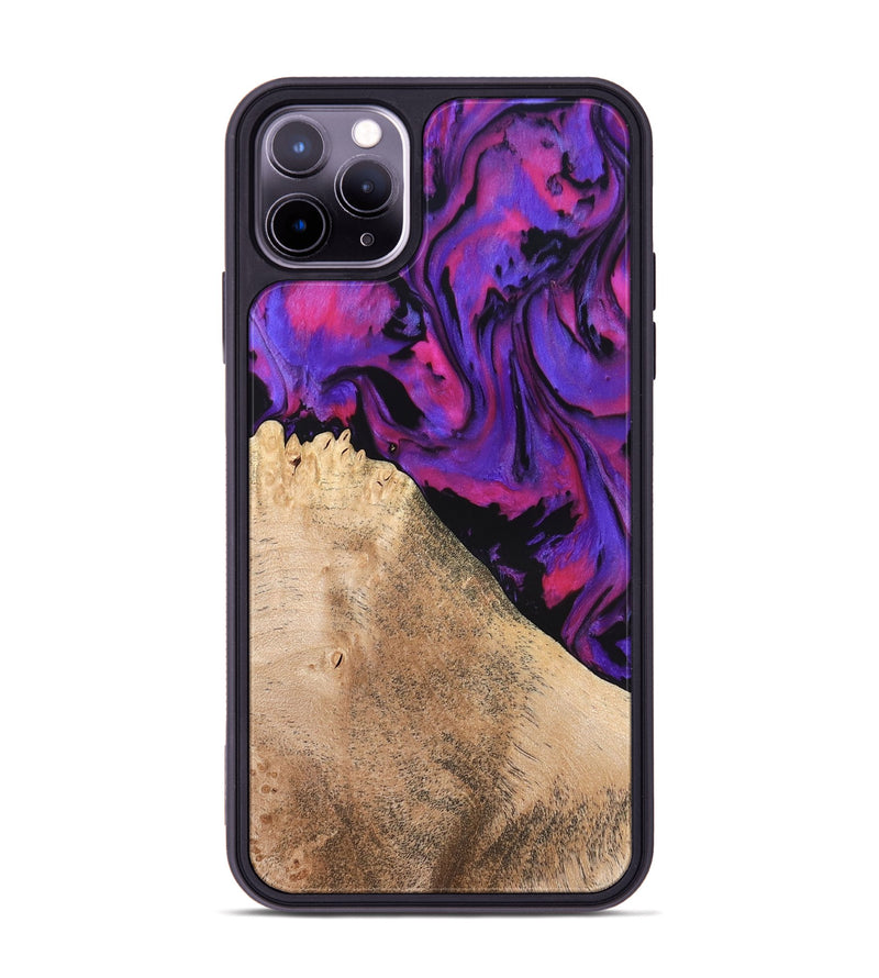 iPhone 11 Pro Max Wood Phone Case - Zola (Purple, 824953)