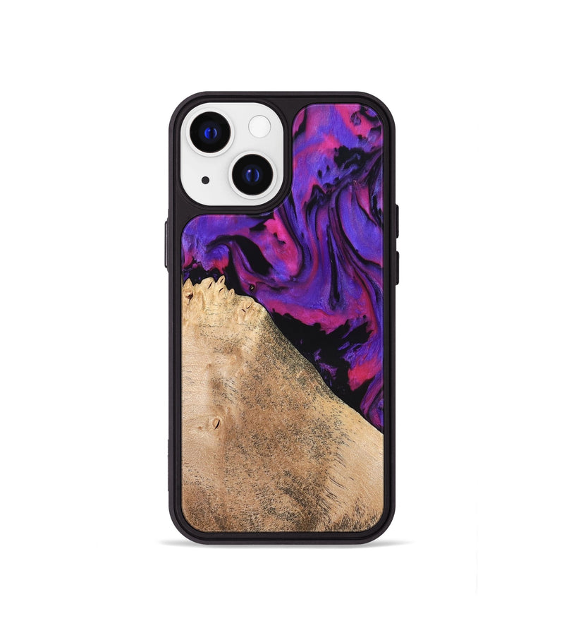 iPhone 13 mini Wood Phone Case - Zola (Purple, 824953)