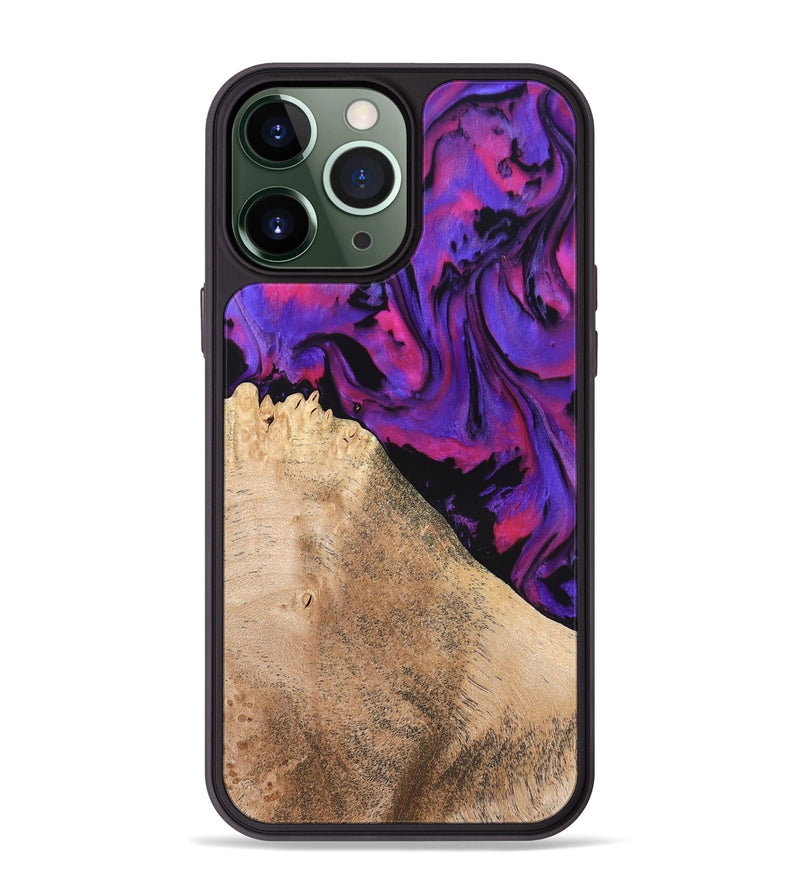 iPhone 13 Pro Max Wood Phone Case - Zola (Purple, 824953)