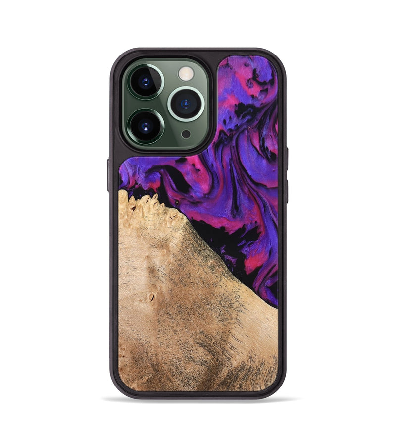 iPhone 13 Pro Wood Phone Case - Zola (Purple, 824953)