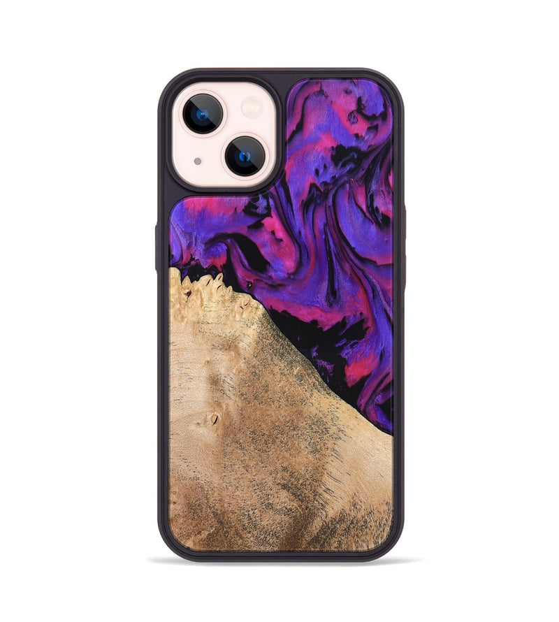 iPhone 14 Wood Phone Case - Zola (Purple, 824953)