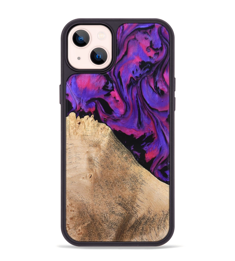 iPhone 14 Plus Wood Phone Case - Zola (Purple, 824953)