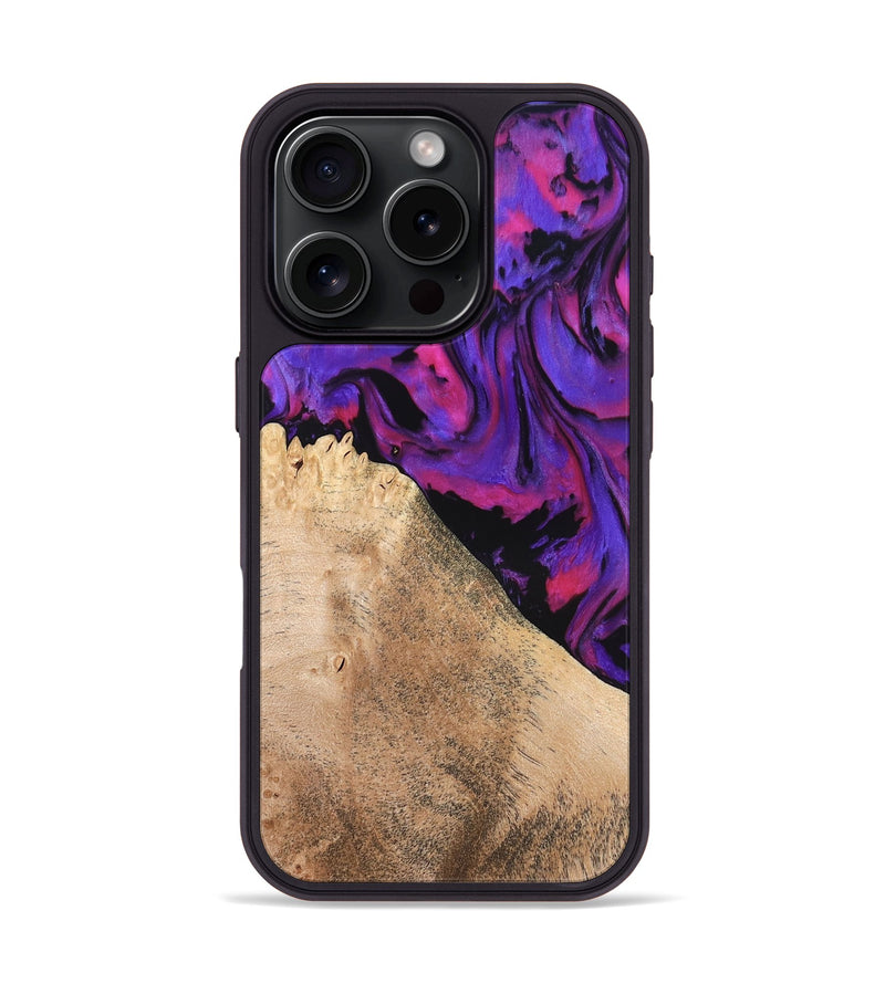 iPhone 16 Pro Wood Phone Case - Zola (Purple, 824953)