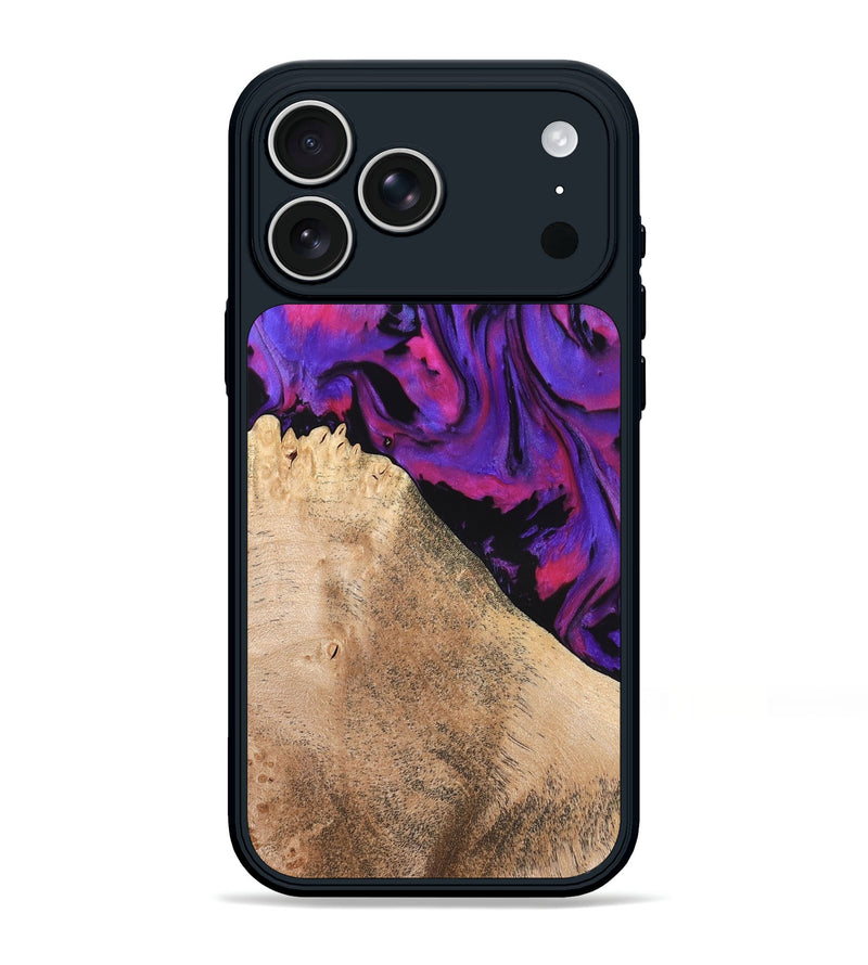 iPhone 17 Pro Max Wood Phone Case - Zola (Purple, 824953)