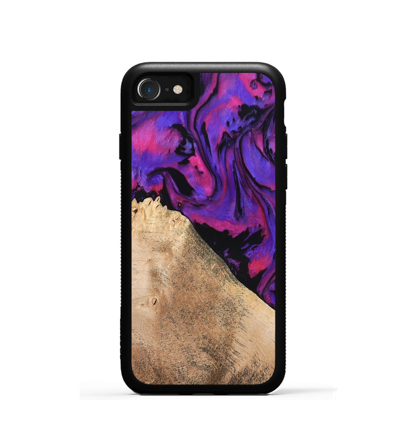 iPhone SE Wood Phone Case - Zola (Purple, 824953)