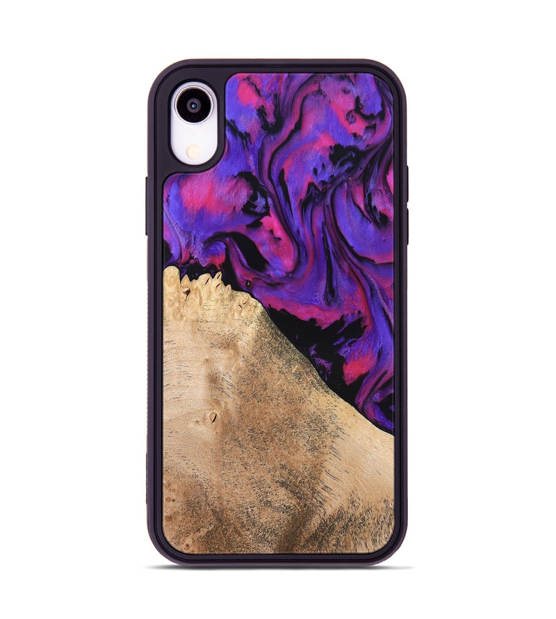 iPhone Xr Wood Phone Case - Zola (Purple, 824953)