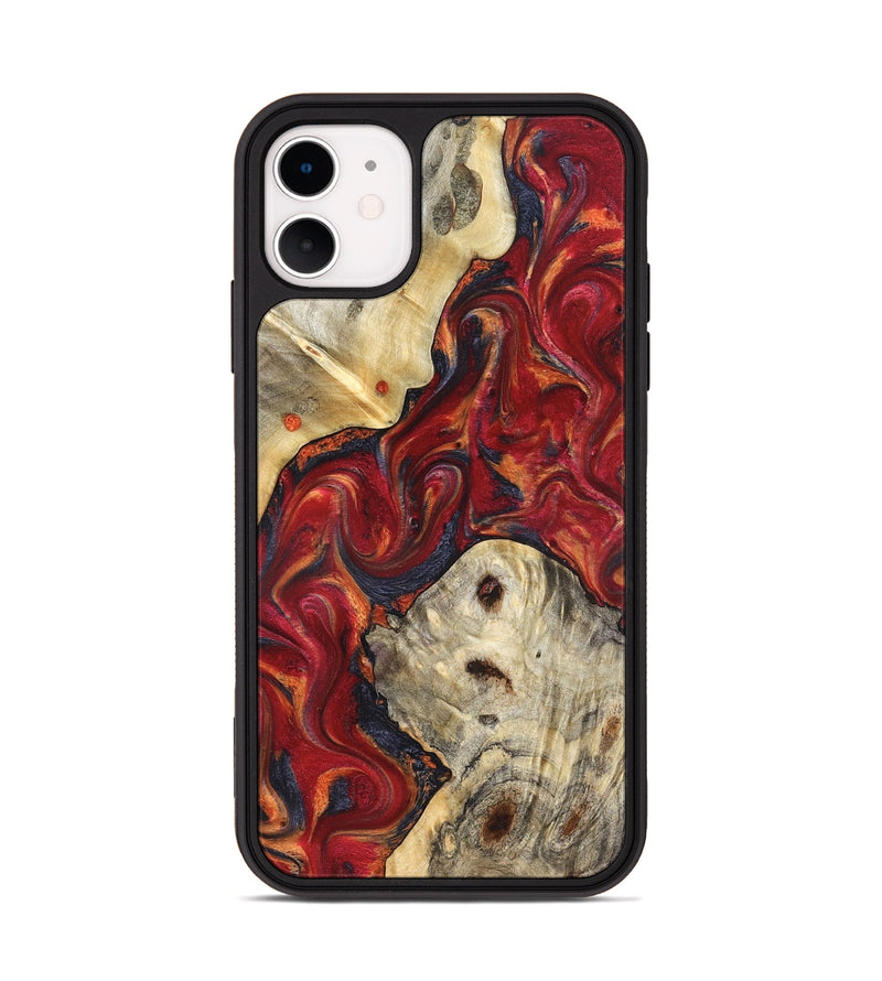 iPhone 11 Wood Phone Case - Verona (Red, 824955)